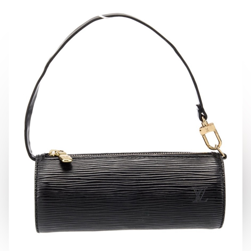 LOUIS VUITTON MINI PAPILLON POCHETTE IN BLACK EPI LEATHER